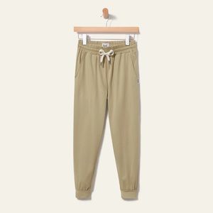 Feat Roam Joggers Soft Relaxed Fit Casual Lounge Pants Twill Tan Women’s Large